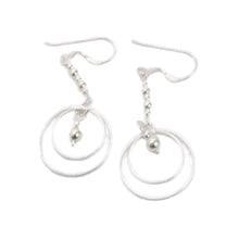 E0018 Ear Hook Earrings, Round Dangle Pattern